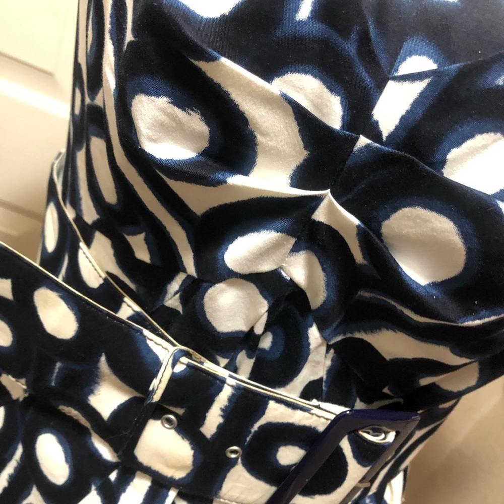 Beautiful Blues Circle Design Etcetera Midi Dress - Picture 5 of 8
